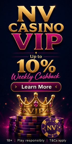 NV Casino VIP — up to 10% weekly cashback